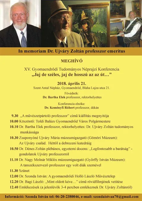 XV. Gyomaendrődi Tudományos Néprajzi Konferencia