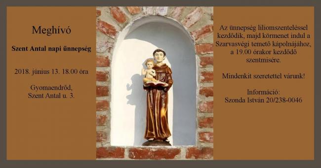 Szent Antal napi ünnepség
