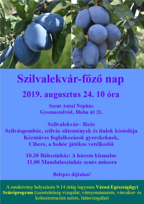Szilvalekvár-főző nap